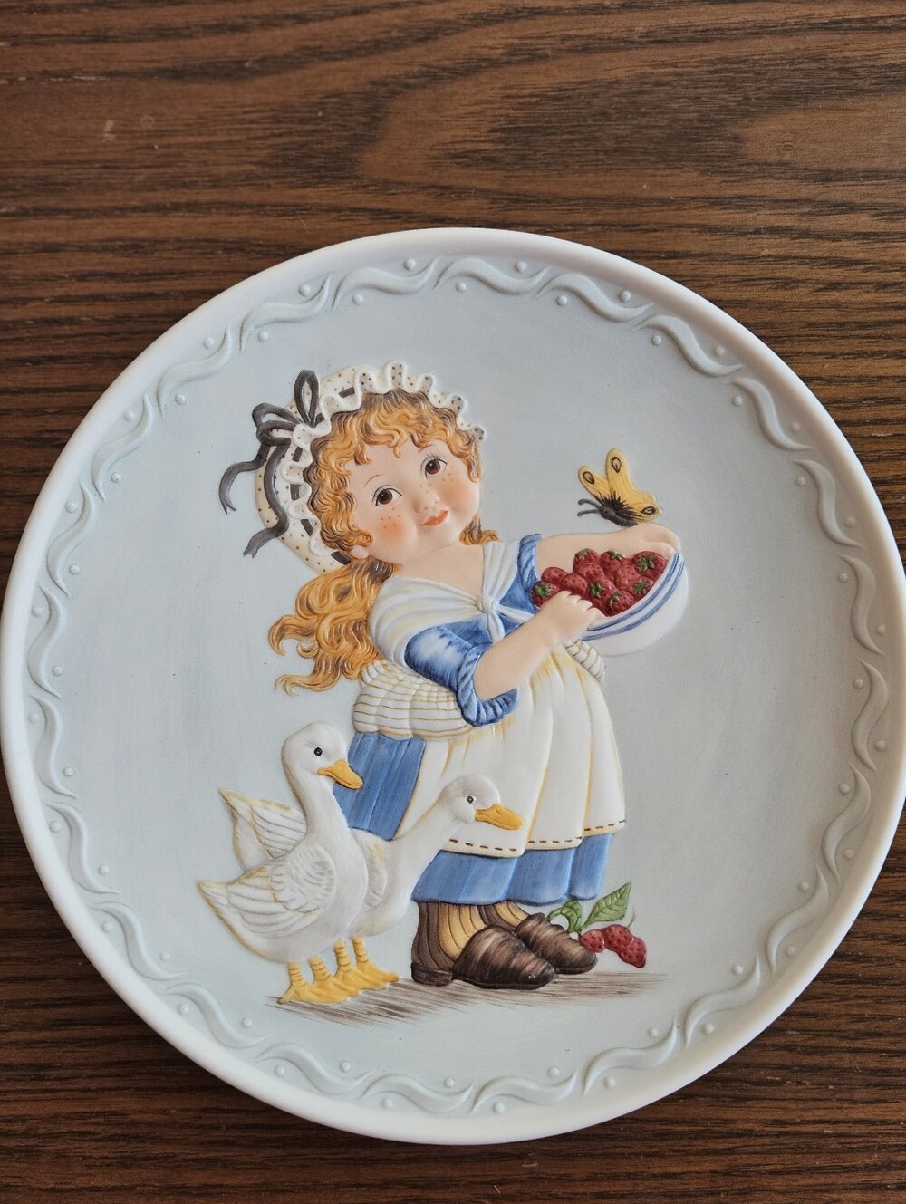 1982 Cubblestone Kids Wall Plate - Just Ducky